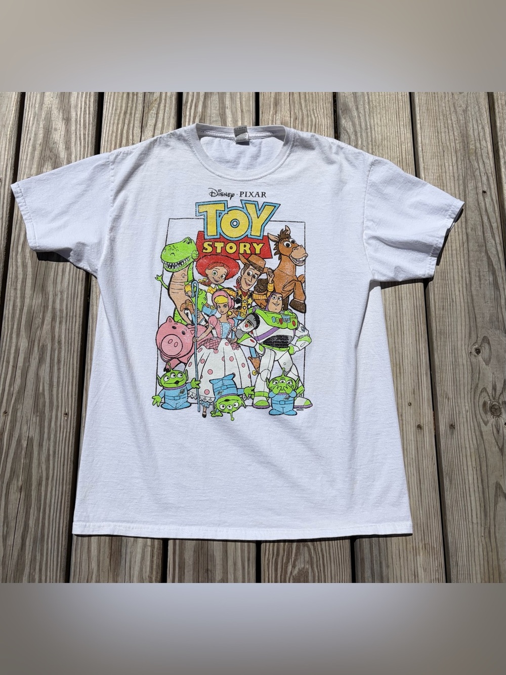 Vintage Disney Toy Story T-Shirt Adult Large Disney Pixar Fruit Of The Loom